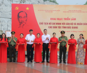 Khai mạc triển lãm với chủ đề “Chủ tịch Hồ Chí Minh với cán bộ và nhân dân các dân tộc tỉnh Bắc Giang”