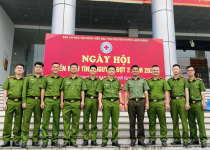 Lãnh đạo, cán bộ chiến sĩ Công an huyện Lạng Giang tích cực tham gia Ngày hội hiến máu tình nguyện