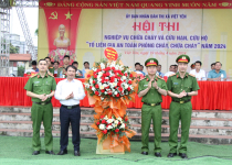 Thị xã Việt Yên tổ chức Hội thi nghiệp vụ chữa cháy và cứu nạn, cứu hộ “Tổ liên gia an toàn phòng cháy, chữa cháy” năm 2024