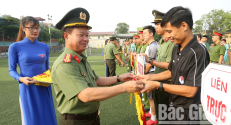 Khai mạc giải bóng đá thanh niên toàn lực lượng Công an tỉnh Bắc Giang