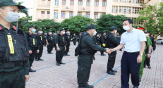 Bộ Tư lệnh Cảnh sát cơ động chi viện Bắc Giang chống dịch
