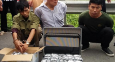 3 người đàn ông bị bắt ở Thái Bình cùng va ly hơn 6kg ma túy