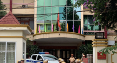 Phòng Cảnh sát giao thông tổ chức diễn tập phương án phân luồng bảo đảm TTATGT phục vụ Đại hội Đảng toàn quốc lần thứ XIII