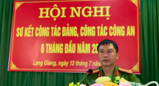 Công an huyện Lạng Giang sơ kết công tác đảng, công tác công an 6 tháng đầu năm 2022