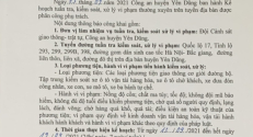 Công an huyện Yên Dũng: Thông báo công khai nội dung kế hoạch tuần tra, kiểm soát, xử lý VPHC về giao thông đường bộ.