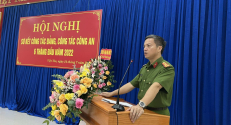 Công an huyện Việt Yên tổ chức Hội nghị sơ kết công tác đảng, công tác công an 6 tháng đầu năm 2022