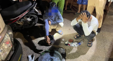 Tổ tuần tra Cảnh sát giao thông Công an huyện Lục Nam phát hiện 2 đối tượng trộm cắp chiêng đồng của Nhà văn hóa