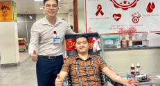 Cán bộ Công an huyện Tân Yên cấp tốc lên đường hiến máu cứu người