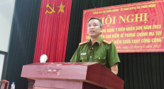 Việt Yên: Hội nghị Công an lắng nghe ý kiến nhân dân năm 2023 tuyên truyền cao điểm về phòng chống ma túy và ra mắt mô hình “Điểm chữa cháy công cộng'
