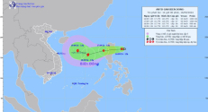 Áp thấp nhiệt đới sẽ mạnh lên thành bão, đi vào Biển Đông vào ngày 18/9