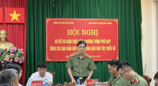 Công an tỉnh và Ban Dân tộc tỉnh tổ chức Hội nghị sơ kết 03 năm thực hiện chương trình phối hợp bảo đảm ANTT vùng đồng bào DTTS tỉnh Bắc Giang