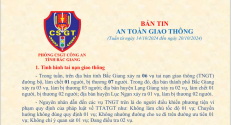 BẢN TIN AN TOÀN GIAO THÔNG (Từ ngày 14/10/2024 đến ngày 20/10/2024)