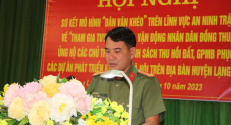 Lạng Giang: Tổ chức hội nghị sơ kết Mô hình “Dân vận khéo” trên lĩnh vực ANTT về giải phóng mặt bằng