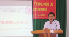 Tập huấn đồng đẳng viên truyền thông về phòng chống lao cho phạm nhân tại Trại tạm giam Công an tỉnh Bắc Giang