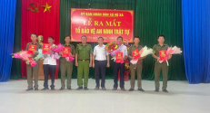 LỤC NAM: UBND xã Vũ Xá tổ chức lễ ra mắt Tổ bảo vệ ANTT ở cơ sở