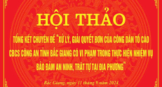 Thanh tra Công an tỉnh Bắc Giang tổ chức Hội thảo tổng kết chuyên đề