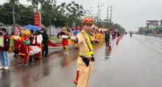 Công an thành phố Bắc Giang: Bảo đảm ATGT Lễ hội xuân và Tết trồng cây