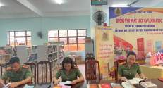 Cơ quan UBKT Đảng ủy Công an tỉnh tham gia hoạt động  hưởng ứng Ngày Sách và Văn hóa đọc Việt Nam