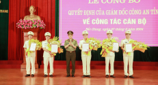 Công an tỉnh Bắc Giang điều động, bổ nhiệm nhiều cán bộ lãnh đạo cấp phòng
