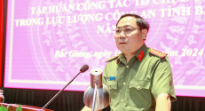 Tập huấn công tác tổ chức cán bộ trong lực lượng Công an tỉnh Bắc Giang năm 2024