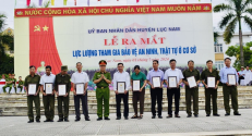 UBND huyện Lục Nam- tổ chức Lễ ra mắt lực lượng ANTT ở cơ sở