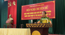 Công an huyện Sơn Động tổ chức Hội nghị nâng cao chỉ số DDCI