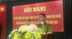 Công an huyện Lạng Giang sơ kết công tác đảng, công tác công an 6 tháng đầu năm; triển khai nhiệm vụ công tác 6 tháng cuối năm 2024