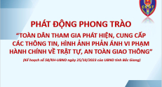 Công an thành phố Bắc Giang: Xử lý nhiều trường hợp vi phạm TTATGT do nguồn tin người dân cung cấp