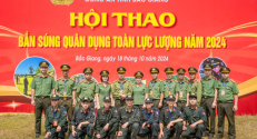 Hội thao bắn súng quân dụng toàn lực lượng Công an tỉnh năm 2024